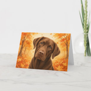 Chocolate-Labrador-Karte Karte