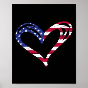 Chocolate Labrador Labs Patriotische amerikanische Poster