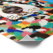 Chocolate Labrador Poster (Ecke)