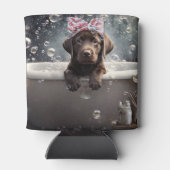 Chocolate Labrador Puppy Dog Spa Cute Dosenkühler (Rückseite)