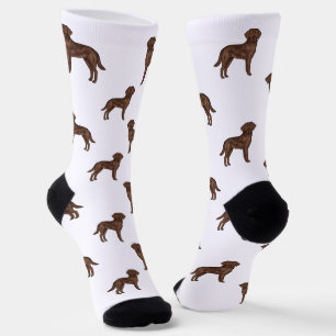 Chocolate Labrador Retriever Braunes Hundemuster Socken