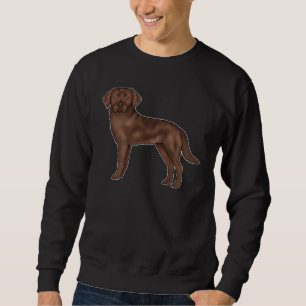 Chocolate Labrador Retriever Cartoon Lab Hündchen Sweatshirt