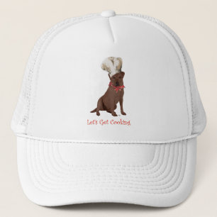 Chocolate Labrador Retriever Chef Truckerkappe