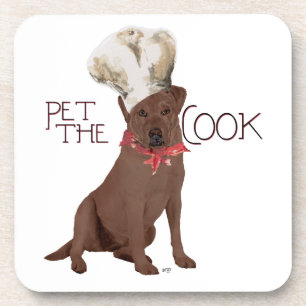 Chocolate Labrador Retriever Chef Untersetzer