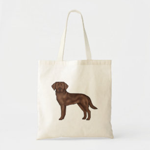 Chocolate Labrador Retriever Hund Braun Hund Kunst Tragetasche