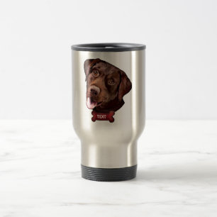 Chocolate-Labrador-Retriever-Hund-Reisebecher Reisebecher