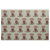 Chocolate Labrador Retriever Hund  Stoff (Fat Quarter (45,7 x 55,9 cm))
