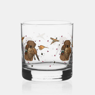 Chocolate-Labrador-Retriever-Jagd Whiskyglas