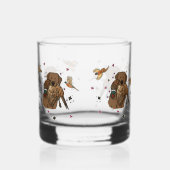 Chocolate-Labrador-Retriever-Jagd Whiskyglas (Rechts)