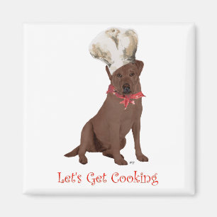 Chocolate-Labrador-Retriever-Koch Magnet