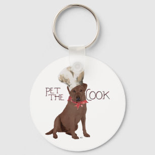 Chocolate-Labrador-Retriever-Koch Schlüsselanhänger