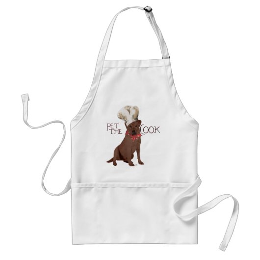 Chocolate-Labrador-Retriever-Koch Schürze (Vorne)