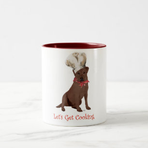 Chocolate Labrador Retriever Koch Zweifarbige Tasse
