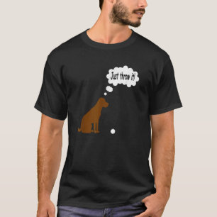 Chocolate-Labrador Retriever Lustiger Lab Hund T-Shirt