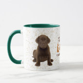 Chocolate Labrador Retriever Puppy Kisses Tasse (Links)
