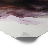 Chocolate labrador retriever watercolor poster (Ecke)