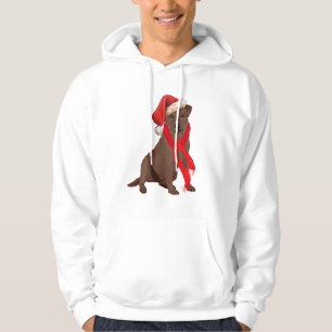 Chocolate Labrador Retriever Weihnachten Hoodie