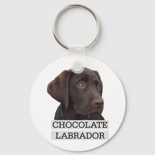 Chocolate Labrador Unique design! Schlüsselanhänger (Vorderseite)