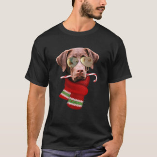 Chocolate-Labrador-Weihnachtsgeschenk für Hunde-Li T-Shirt
