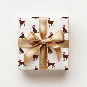 Chocolate Labrador Weihnachtspapier Geschenkpapier