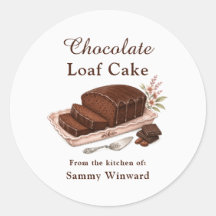 Chocolate-Laibkuchen-Geschenklabel