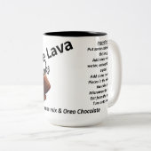 Chocolate Lava Mug Cake Zweifarbige Tasse (VorderseiteRechts)