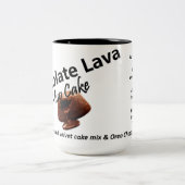 Chocolate Lava Mug Cake Zweifarbige Tasse (Mittel)