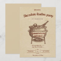 Chocolate-Liebhaber-Fondue-Party-Einladung