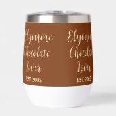 Chocolate Lover Cream Script Personalized Name Est (Vorderseite)