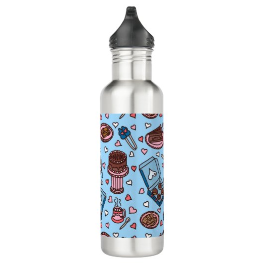 Chocolate lover cute edelstahlflasche (Rechts)