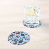 Chocolate lover cute runder pappuntersetzer (Vor Ort)