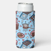 Chocolate lover cute selters dosenkühler (Seltzer Rückseite)