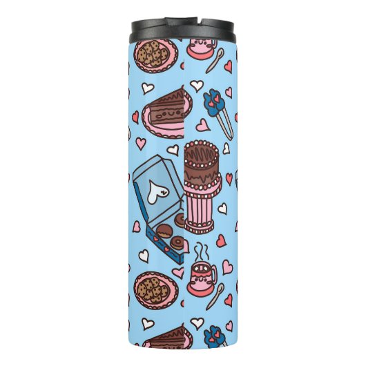 Chocolate lover cute thermosbecher (Rückseite)