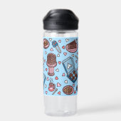 Chocolate lover cute trinkflasche (Rückseite)