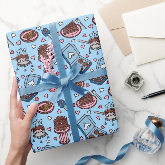 Chocolate lover cute wrapping paper geschenkpapier (Schenken)