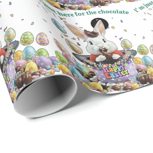 Chocolate Lover Easter Geschenkpapier (Rolleneckpunkt)