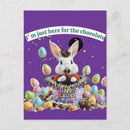 Chocolate Lover Easter Postkarte (Vorderseite)