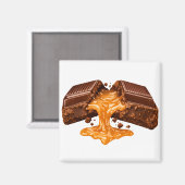 Chocolate Lover Fridge Magnet (Vorderseite/Rückseite)
