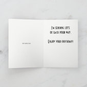 Chocolate Lover Funny Birthday Karte (Innenseite)