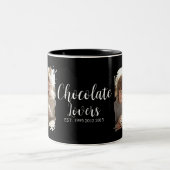 Chocolate Lovers Established Photos Zweifarbige Tasse (Mittel)