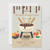 Chocolate Lovers Fondue Party Invitation Einladung (Vorderseite)
