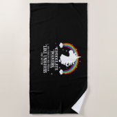 Chocolate Maker Fabulous Magical Like Unicorns Fun Strandtuch (Vorderseite)