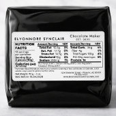 Chocolate Maker Nutrition Facts Packaging