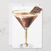 Chocolate Martini Geburtstag Einladung (Rückseite)