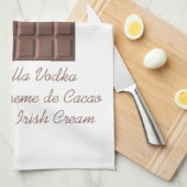 Chocolate Martini Geschirrtuch (Viertel Falte)
