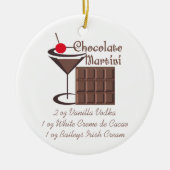 Chocolate Martini Keramik Ornament (Vorne)