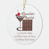 Chocolate Martini Keramik Ornament (Links)
