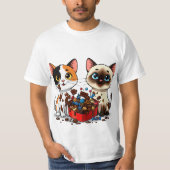 Chocolate Mess Cats T-Shirt (Vorderseite)