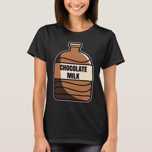 Chocolate Milk Costume Food Eater Graphic T-Shirt (Vorderseite)