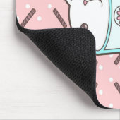 Chocolate Milkshake Cat Chocolate Lover Mousepad (Ecke)